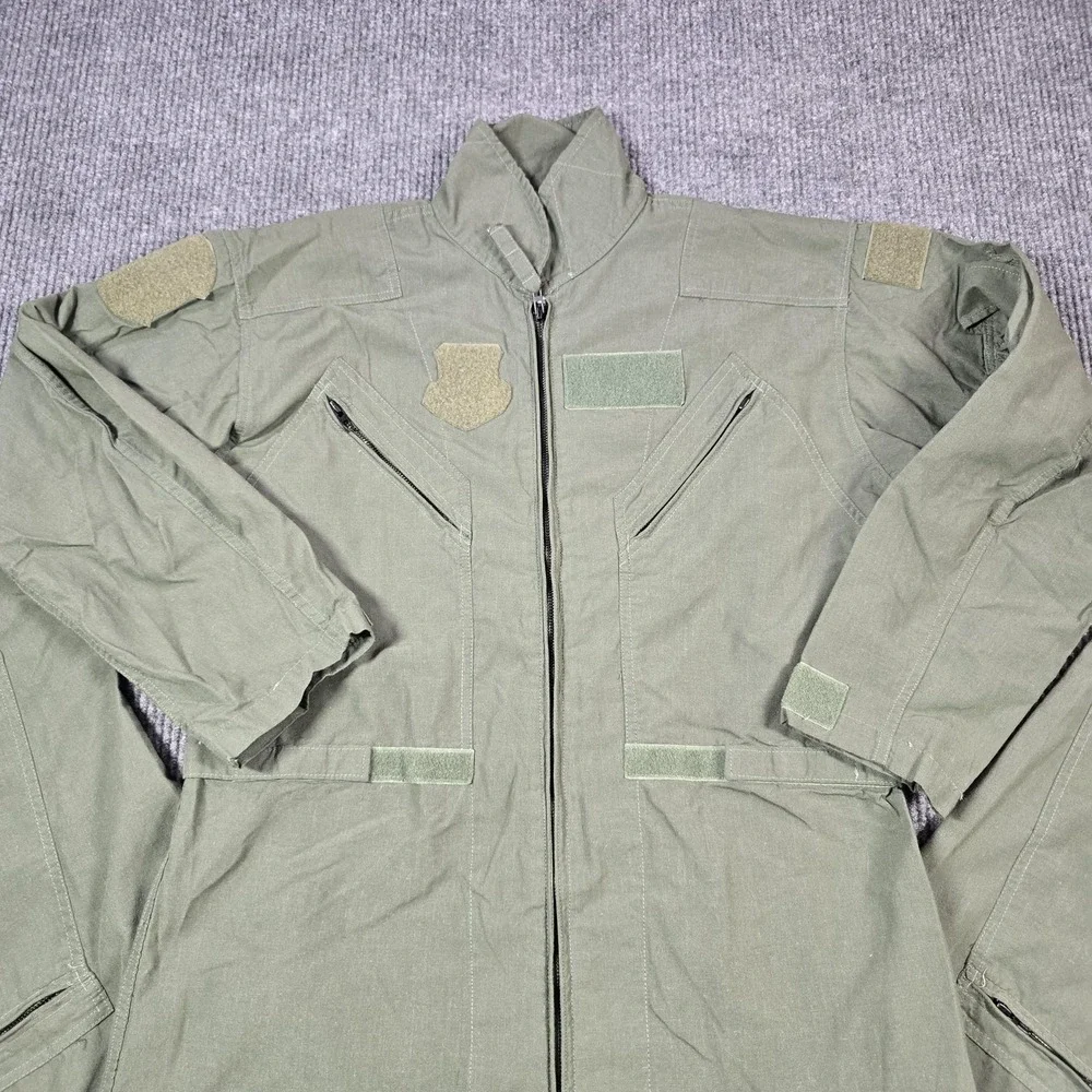 Barrier Wear CWU-27P‎ Coveralls Mens 46L Green Aramid Fire Resistant Military